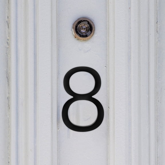 FRCOLOR  House Number Plaque Address Sign Modern Backlit Numbers Black