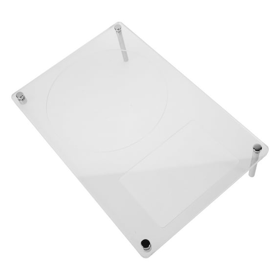 FRCOLOR Household Acrylic CD Stand Rack Decorative Stand Rack DIY Photo Stand Rack for Decor