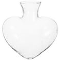 thumbnail image 1 of FRCOLOR Hydroponic Flower Vase Transparent Glass Plant Planter Heart Shape Flower Vase, 1 of 8