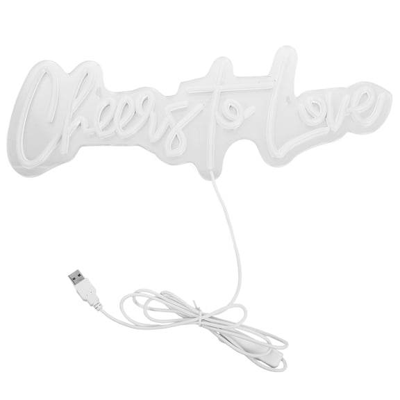 FRCOLOR  I Love You Light up Letters Cute Neon Signs Miss Child Transparent