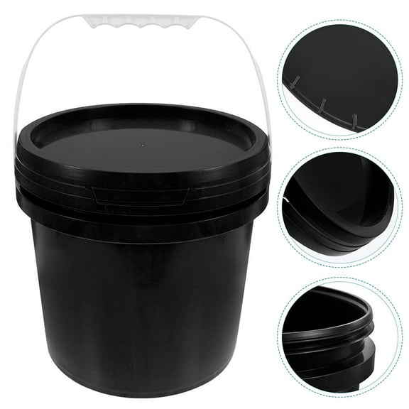 FRCOLOR Industrial Pails Bucket Travel 28.00X26.00X26.00CM Black