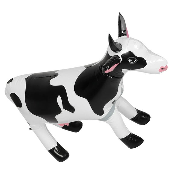 FRCOLOR Inflatable Cow Toy For Farm Animal Party Decoration Cow Inflatable Farm Animal Party Balloons Cow Decor Farm Inflatable Cow Balloon Decoration