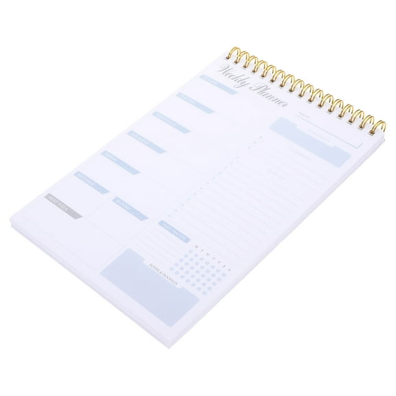 DECOMELODY Desk Notepad Paper Schedule Recording for Travelers Study 1 Set 8.25X5.50X0.39in