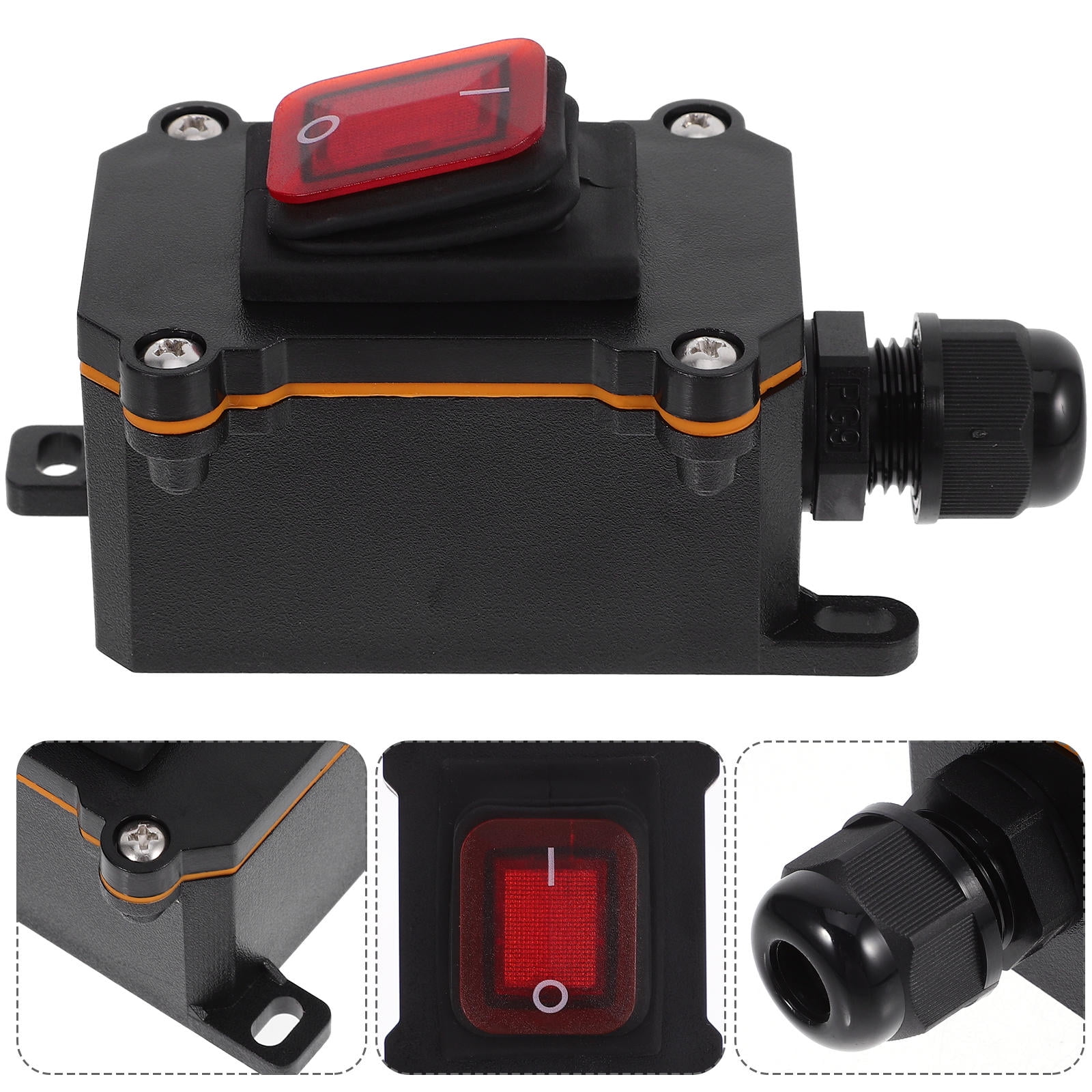 FRCOLOR Inline Cord Toggle Switch On Off Toggle Switch Outdoor Heavy ...