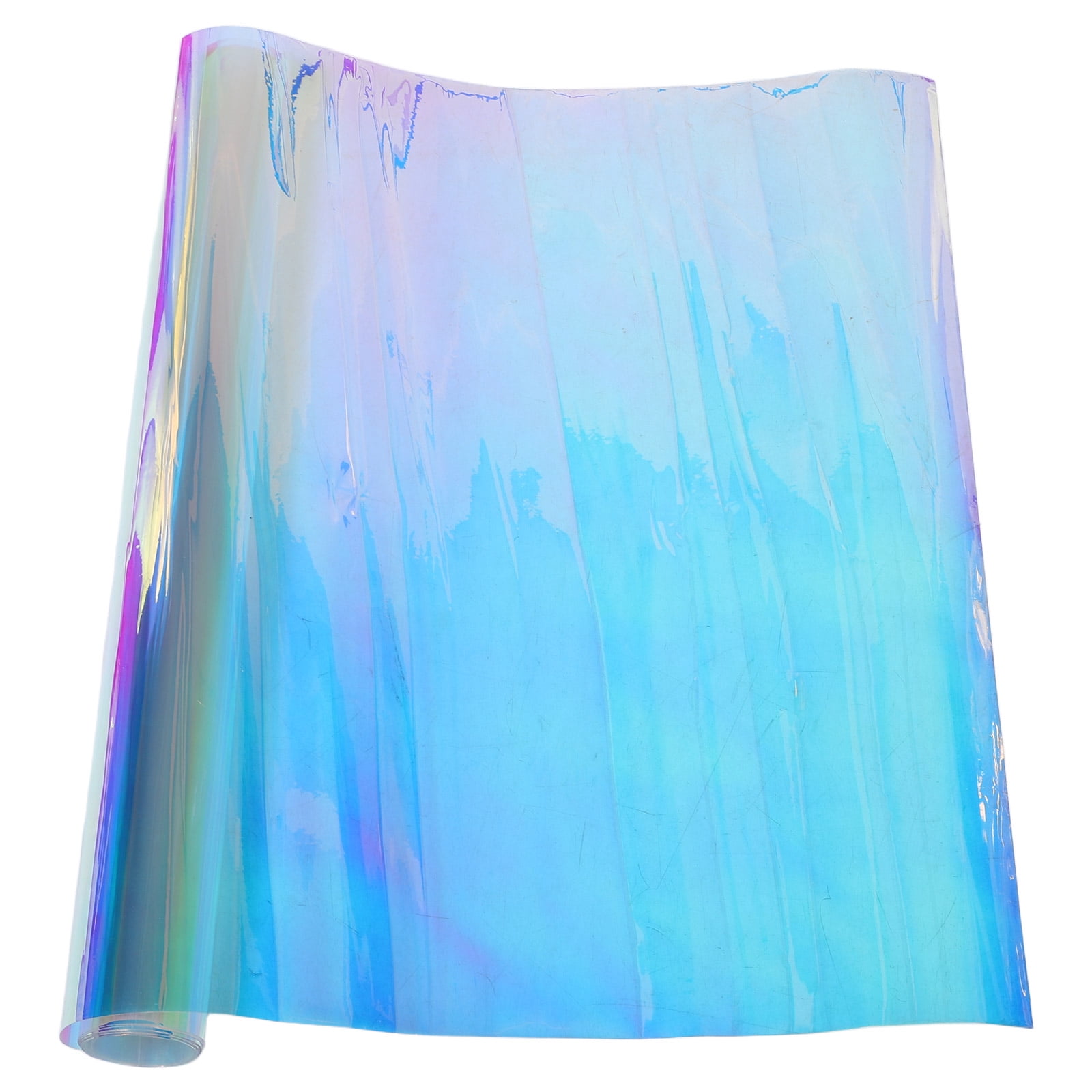 FRCOLOR Iridescent Window Film Holographic Window Film Decorative Chameleon Adhesive Glass Film Dichroic Film Colored Rainbow Window Film For