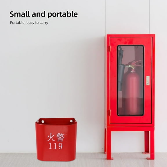 FRCOLOR Iron Extinguisher Holder Heavy Duty Fire Extinguisher Iron Wall Bracket Fire Hydrant Box Fire Extinguisher Rack Fire Extinguisher Shelf