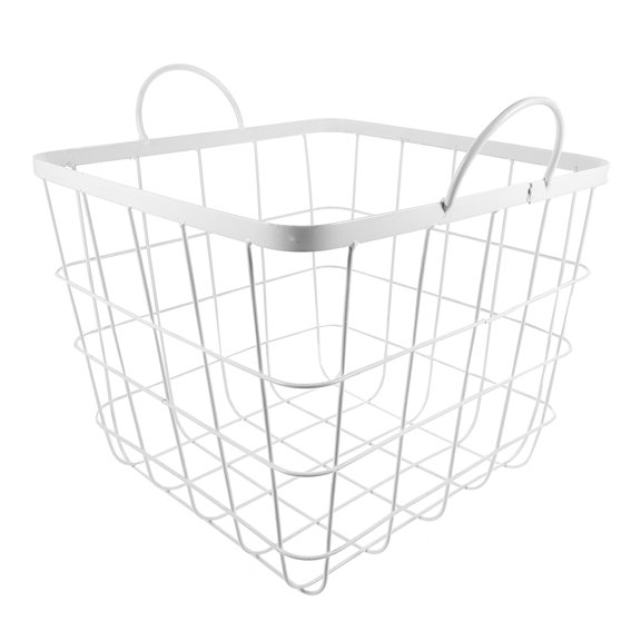 FRCOLOR Iron Wire Storage Basket Container Stand Organizer for Cosmetics Clothes Food