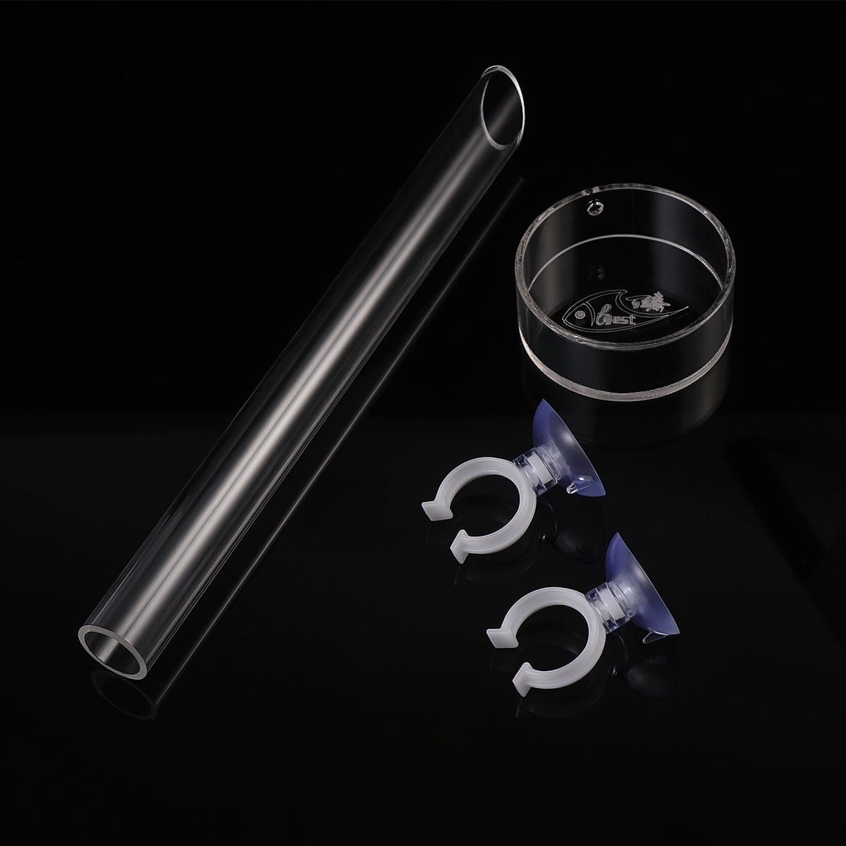 WRISTBIQUE Aquarium Accessories Acrylic 1 Set 0.8in x 8.7in 2.4in x 2.4in x 0.8in for Fish and Shrimp