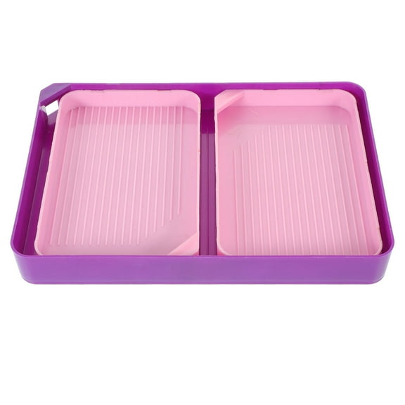 FRCOLOR Jewelry Diamond Tray Rhinestone Sorting Board Storage Beading Pink