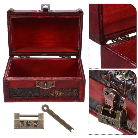 WASHWEPE Vintage Style Storage Box Leaf Falling Yellow 1Set For Collectors Home Decoration