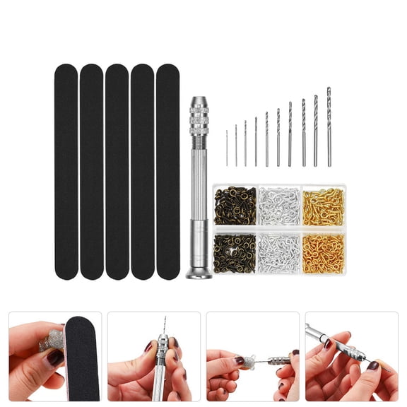 LABSERRON Compact Alloy Hand Drill Kit Multi Tools for DIY Projects 1Set