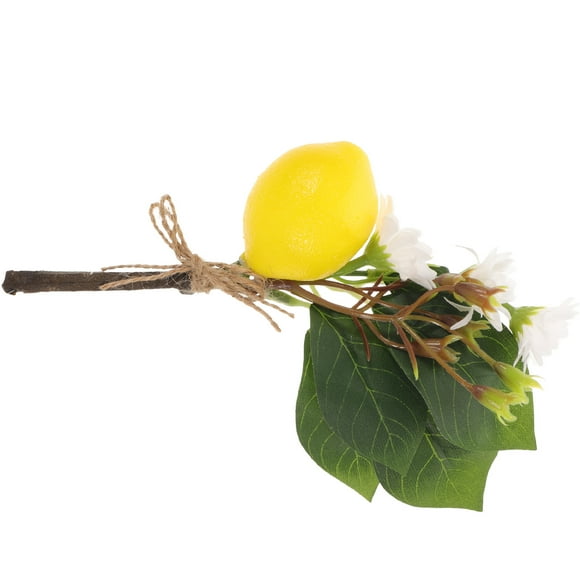 FRCOLOR  Jewelry Simulation Lemon Flower Arrangement Home Accent