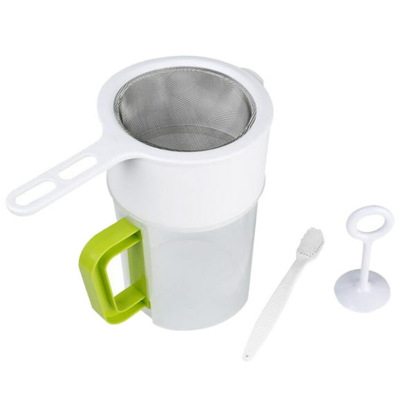 FRCOLOR Fruit Juice Strainer Stainless Steel Filtering Home Users 1 Set