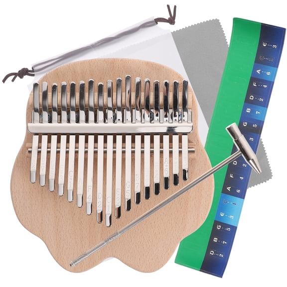 FRCOLOR  Kalimba Musical Instrument for Beginner Keys Drum Tuner Symmetry Finger Thumb Piano Child