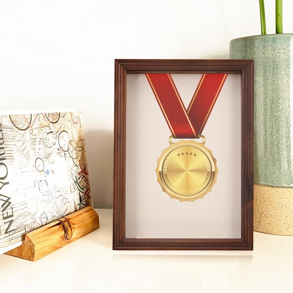 LABSERRON Coffee Shadow Box Frame for Decor Display with Quality Craftsmanship and Chic Rustic Design
