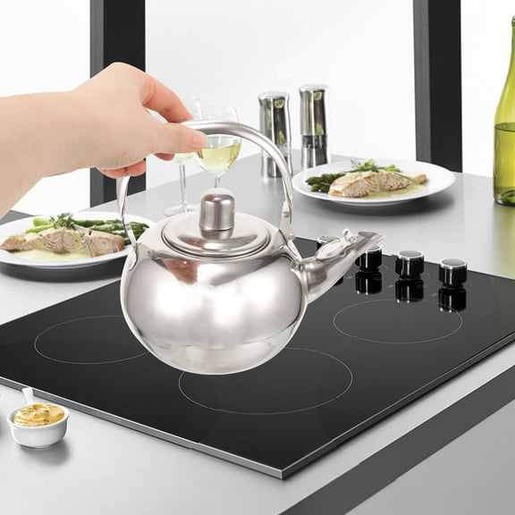 KAKOWELY Stainless Steel Kettle Tea Pot for Housewarming Party 1Pack