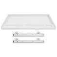 thumbnail image 1 of FRCOLOR  Keyboard Tray Mounted Adjustable Riser Keyboards Office White, 1 of 8