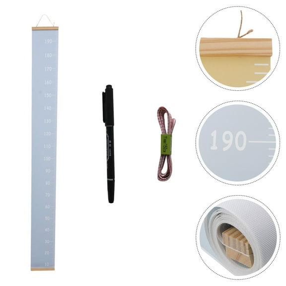 FRCOLOR Kids Growth Chart Wall Decor Canvas Height Measurement for Height Measuring Assorted Color 60 in