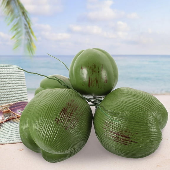 FRCOLOR  Kitchen Artificial Fruit Decors Lifelike Models Fake Coconut