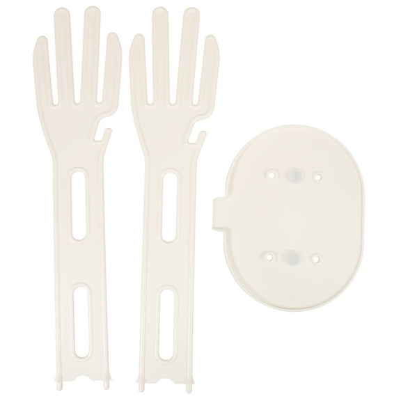 FRCOLOR Kitchen Glove Holder Drying Rack Dryer Plastic Mitten Rubber Rack Hanger Sink Stand Towel Reusable Storage Detachable Suction Cup Base For Sponge Food Bag Organizer