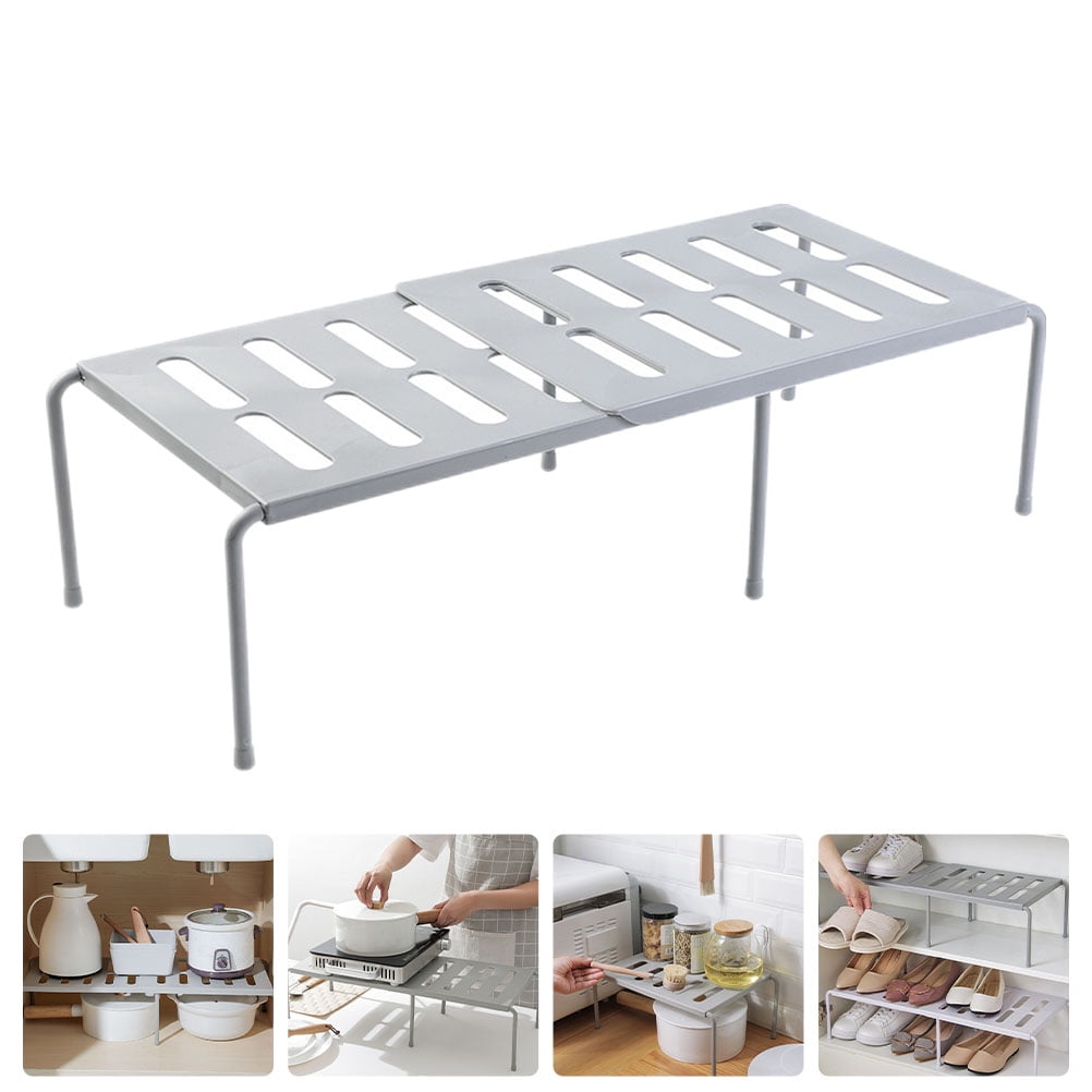 FRCOLOR Kitchen Storage Organizer Seasoning Rack Risers Telescopic ...