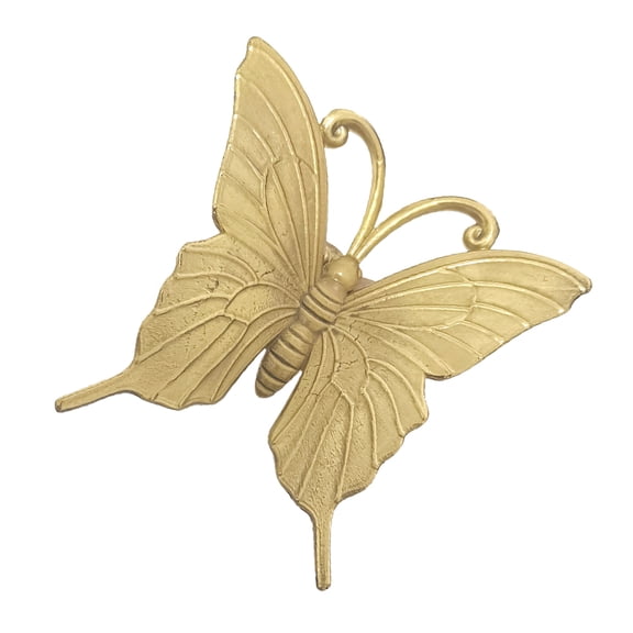 LABSERRON Elegant Brass Butterfly Shape Drawer Handle in Plated Gold for Durable Furniture Decoration