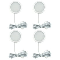 PAMINGONO Acrylic LED Down Light White 4Pcs 2.4x2.4x0.3In