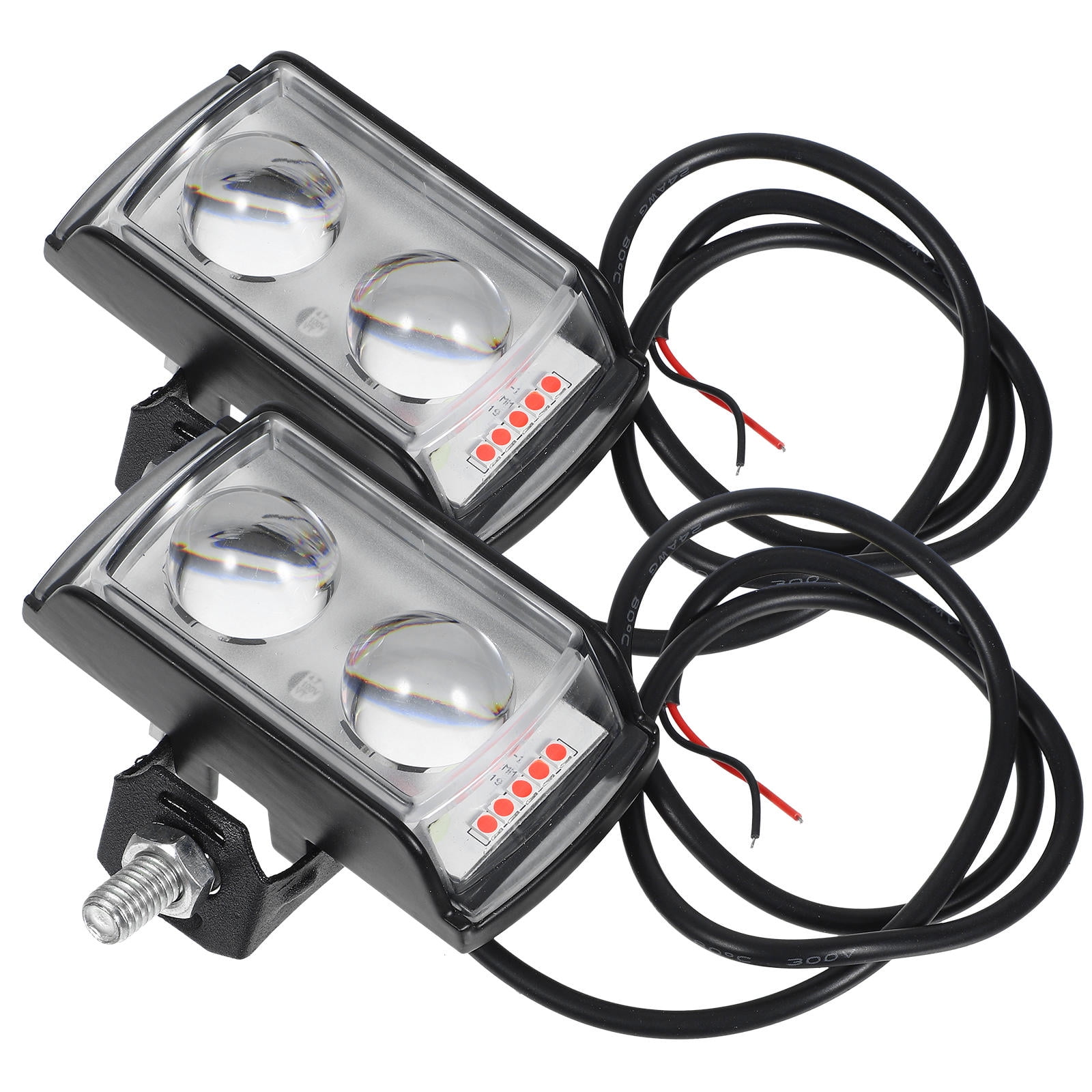 FRCOLOR Spotlight with Lights for Off-road Use Powerful Aluminum Car Black Pair