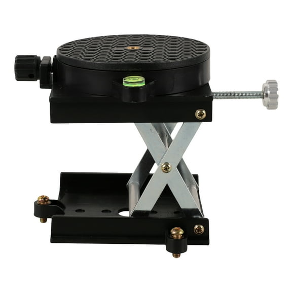 FRCOLOR Labs Jack Platform for Buildings Use with High Accuracy and Durability Black Aluminum Alloy Plastic 70 Characters