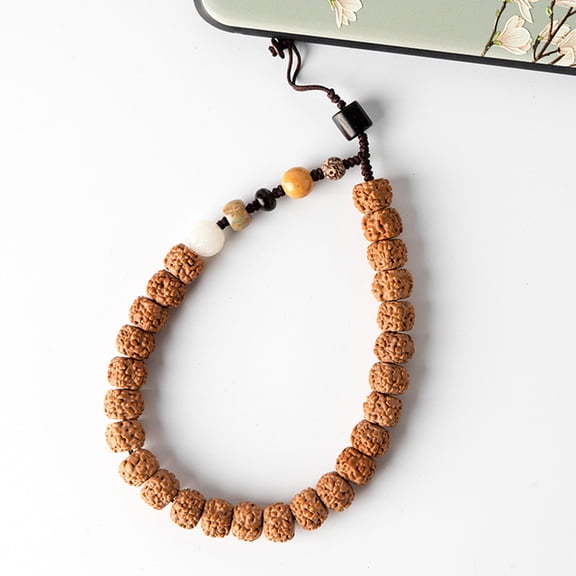 PAMINGONO Phone Charm Pendant Wooden Plastic 1Set 9.4X0.4X0.4In
