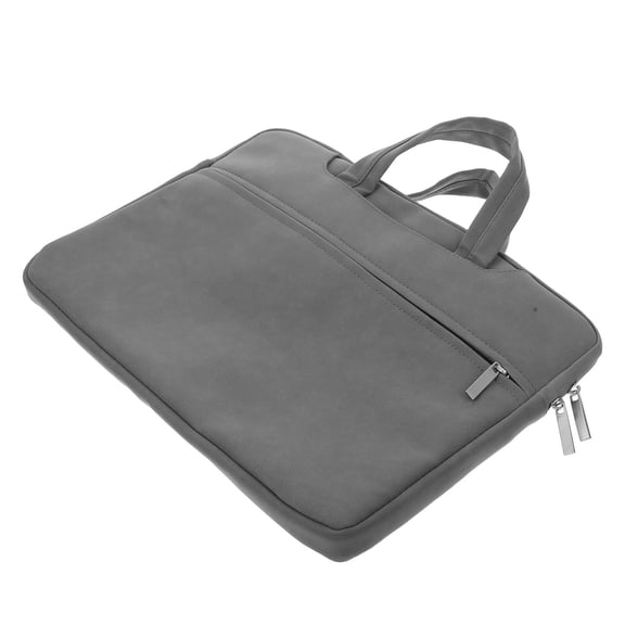 FRCOLOR Laptop Sleeve Carrying Case Briefcase With Handle Multiple Pocket Pu Protective Computer Bag For Travel Computer Bag Business Office College Teacher
