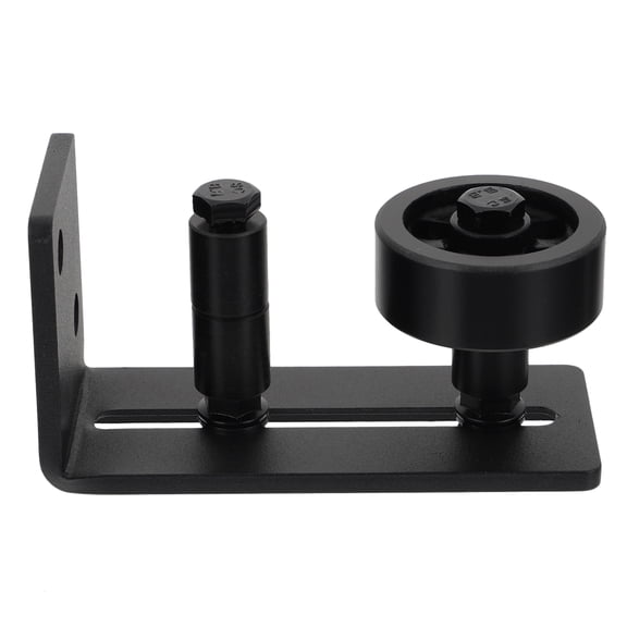 FRCOLOR Latch Floor Guide for Barn Doors Sliding Door Accessory 12x6.5cm Black