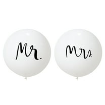 Unbranded MR MRS Latex Balloon for Decoration and Perfect Wedding Party Supplies White 36 Inches