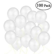 Unbranded White Latex Metallic Balloons for Decoration Perfect for Parties and Celebrations 12 inch