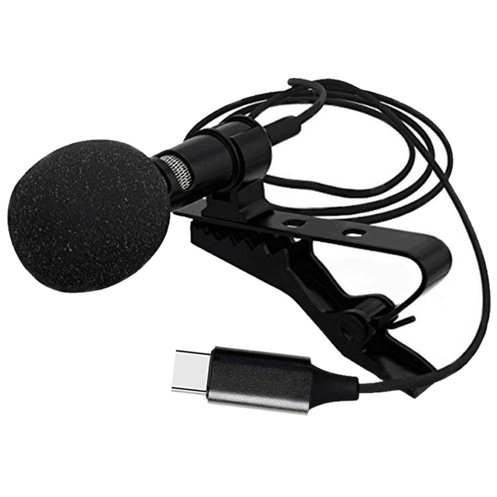 Frcolor lavalier mic clip on microphone condenser mic for usb type