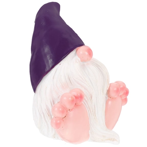 FRCOLOR Lawn Figurines Dwarf Ornament Gnome Figurine 8X6.8CM