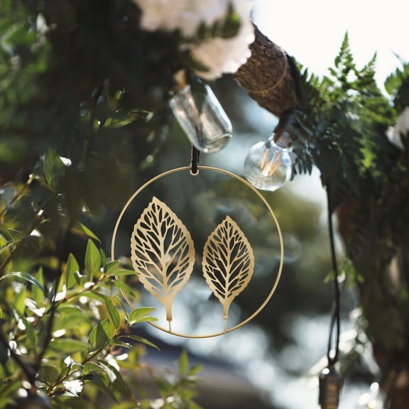 FRCOLOR Leaf Wall Hanging Decor Artificial Leaf Wall Sculpture Tropical Leaves Metal Wall Art For Home Office Bedroom Entryway Decor