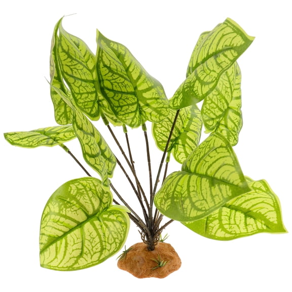 FRCOLOR Leopard Gecko Tank Decor Decorative Plants Amphibians Stress Relief