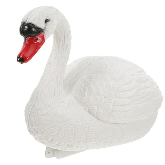 FRCOLOR Lifelike Swan Statue Floating Goose Figurine Realistic Waterproof Outdoor Pond And Pool Decor Garden And Yard Animal Ornaments