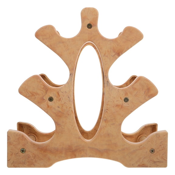 KAKOWELY Weight Plate Storage Dumbbell Rack Natural Wood 1Pack