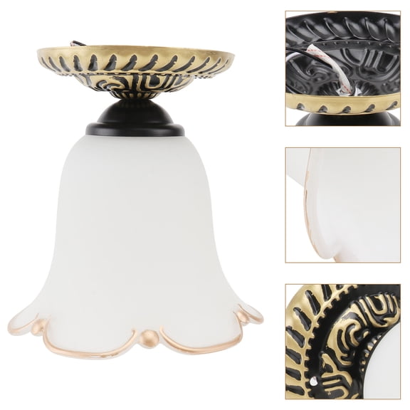 FRCOLOR Lights Ceiling Lamp Practical Ceiling Light 20x18cm White