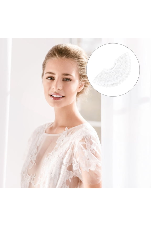 White Bridal Cape For Wedding Dress Polyester Women Ball Gowns 1Set 27.6X10.2X0.4In
