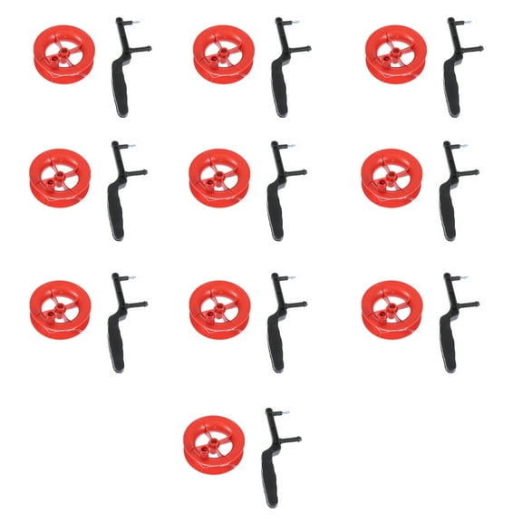 PAMINGONO Portable Plastic Reel for Flying Kites Assorted Color Lightweight and Easy to Carry 10 Pieces