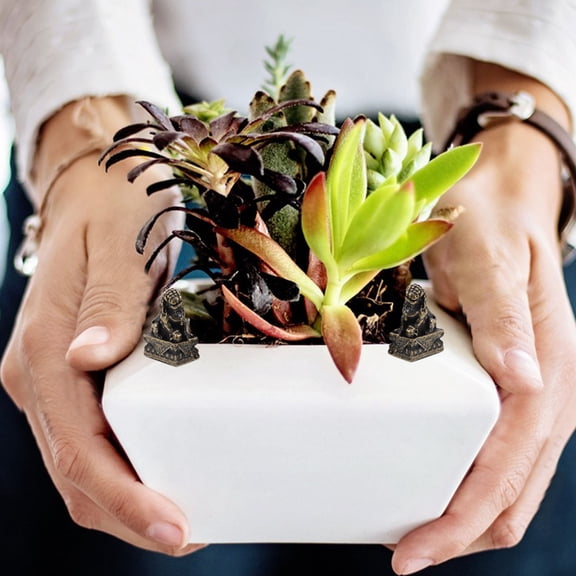 FRCOLOR Lion Figurine Stone Statue Wealth and Prosperity Decor Garden