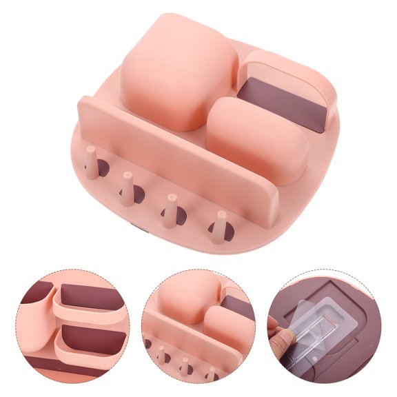 PAMINGONO Pink Remote Controller Shelf Strong Bearing Capacity Wall Rack for Living Room