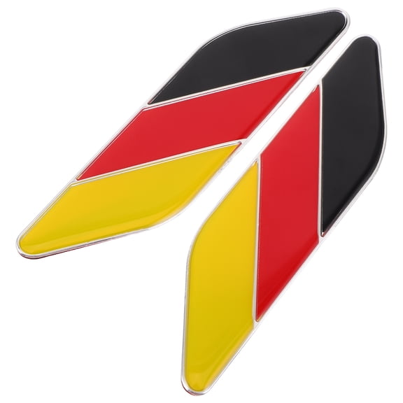 TAILTOSS 1Pair 3D German Flag Car Badge Scratch Covering Exterior Decoration
