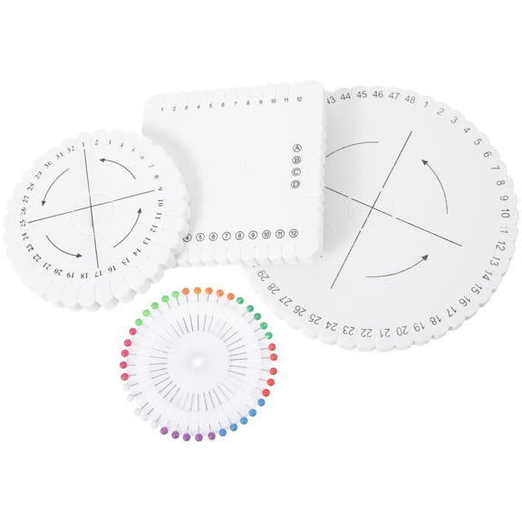 FRCOLOR  Loom Kit Bracelet Rope Handmade DIY Woven Board Foam Weaving Braiding Disk