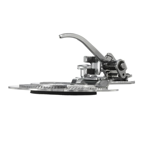 TAILTOSS Silver Daisy Stitch Presser Foot for Sewing Machine Durable Plastic and Metal