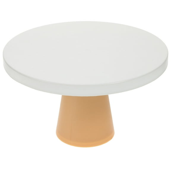 FRCOLOR Marble Cake Stand Round Ceramic Cupcake Display Table Footed Dessert Holder Tray Fruit Serving Platter Plate for Home Party,1.5"X0.98"X0.04"