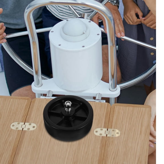 FRCOLOR Marine Trailer Roller 6 Inch Boat Trailer Roller Replacement Ribbed Wobble Roller